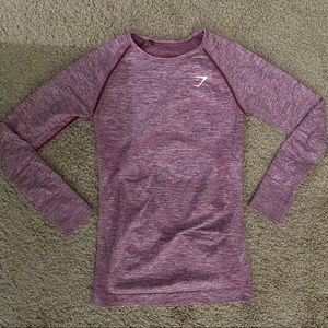 (SOLD)Gymshark beet long sleeve vital